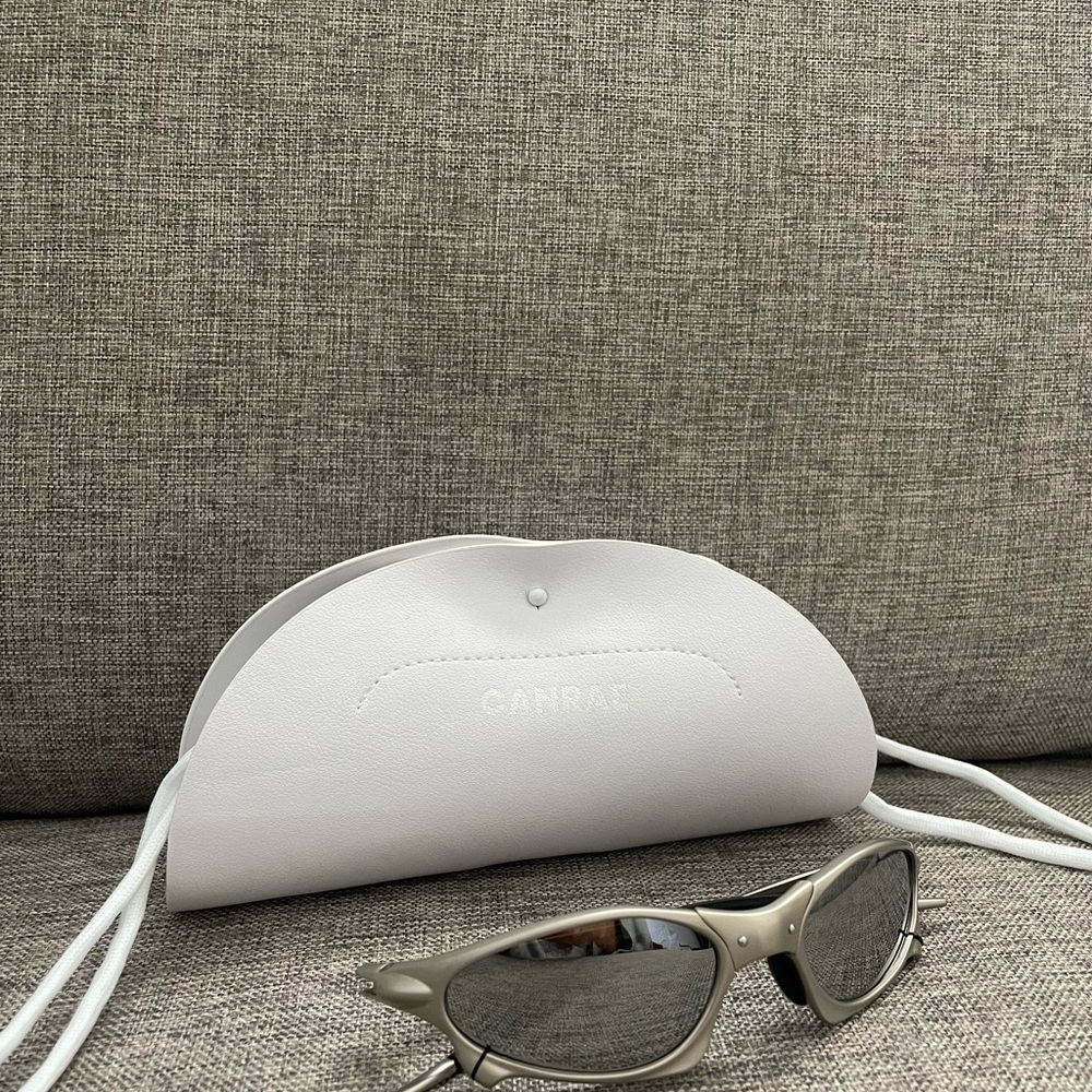 Canrae Silver Metal Sunglasses for Men